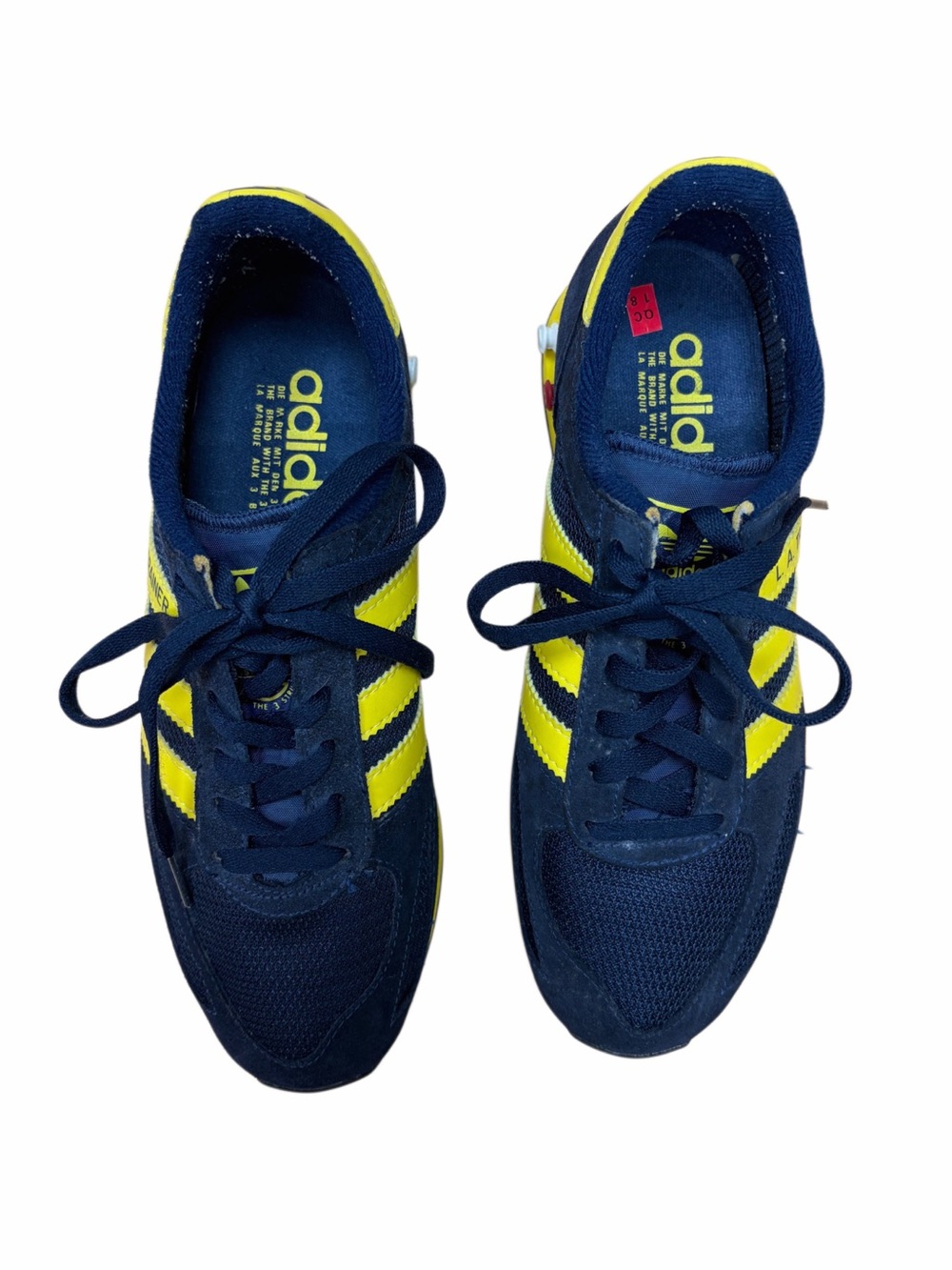 Adidas Vintage LA Trainer Men’s Size 7 Navy/Yellow Sneakers